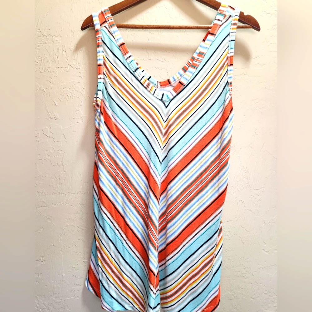 Maurices Multi Color Striped Tank Top